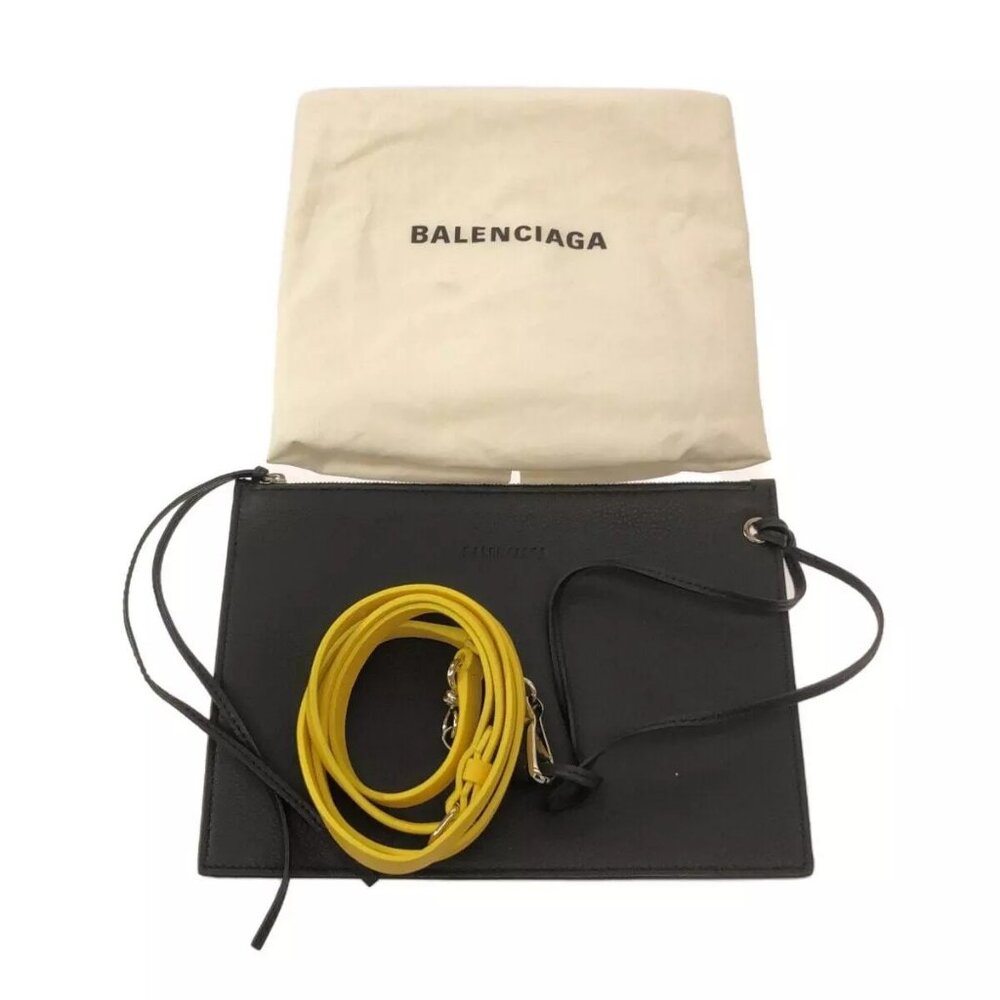 Auth BALENCIAGA Everyday Tote XS 489813 Yellow Leather Tote Bag - Picture 5 of 13
